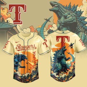 Texas Rangers x Godzilla Kaiju Special Edition Jersey