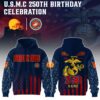 Cleveland Browns x 250 Years Anniversary US Marine Corps U.S.M.C Special Edition Unisex Hoodie