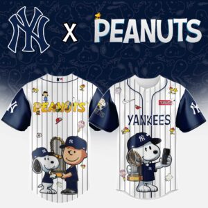 New York Yankees x Peanuts Snoopy And The Commissioner's Trophy Special Edition Jersey