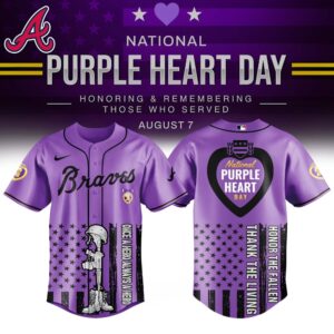 Atlanta Braves x National Purple Heart Day Special Edition Jersey