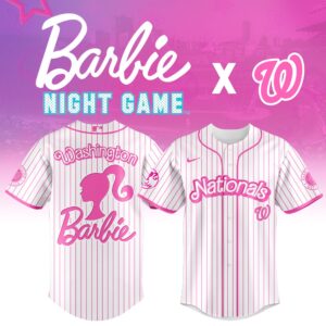 Washington Nationals x Barbie Night Game V2 Special Edition Jersey