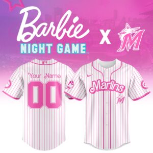 Miami Marlins x Barbie Night Game Personalized Custom Jersey