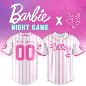 Minnesota Twins x Barbie Night Game Personalized Custom Jersey