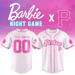 Pittsburgh Pirates x Barbie Night Game Personalized Custom Jersey