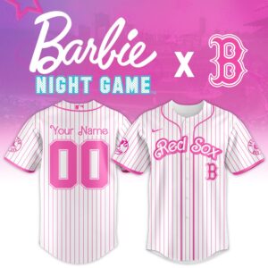Boston Red Sox x Barbie Night Game Personalized Custom Jersey