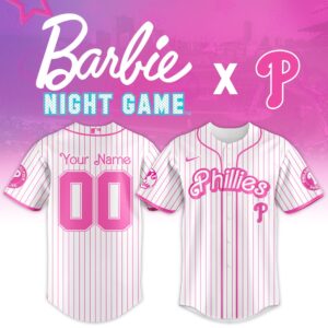 Philadelphia Phillies x Barbie Night Game Personalized Custom Jersey