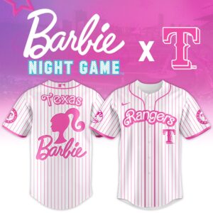 Texas Rangers x Barbie Night Game V2 Special Edition Jersey