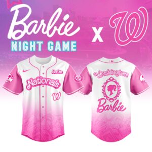 Washington Nationals x Barbie Night Game Special Edition Jersey