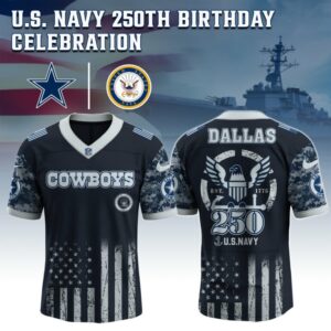 Dallas Cowboys x 250 Years Anniversary US Navy Special Edition NFL Jersey