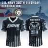 Detroit Lions x 250 Years Anniversary US Navy Special Edition NFL Jersey