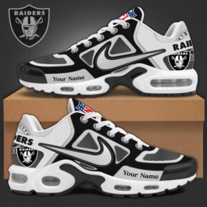 Las Vegas Raiders x Personalized Air Max Plus Sneakers Sport Shoes Special Edition