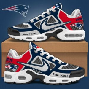 New England Patriots x Personalized Air Max Plus Sneakers Sport Shoes Special Edition