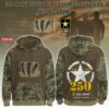 Cincinnati Bengals x 250th Birthday US Army Personalized Custom Unisex Hoodie