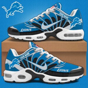 Detroit Lions x Personalized Air Max Plus Sneakers Sport Shoes V3 Special Edition
