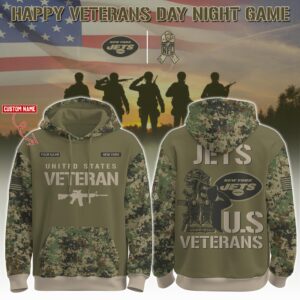 New York Jets x US Veterans Salute Personalized Custom Unisex Hoodie