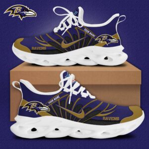 Baltimore Ravens x Personalized Max Soul Sneakers Sport Shoes Special Edition