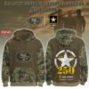 San Francisco 49ers x 250th Birthday US Army Personalized Custom Unisex Hoodie