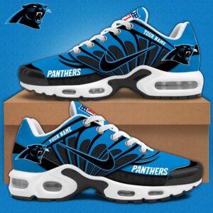 Carolina Panthers x Personalized Air Max Plus Sneakers Sport Shoes V3 Special Edition