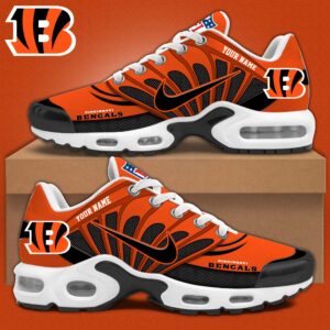 Cincinnati Bengals x Personalized Air Max Plus Sneakers Sport Shoes V3 Special Edition