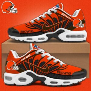 Cleveland Browns x Personalized Air Max Plus Sneakers Sport Shoes V3 Special Edition