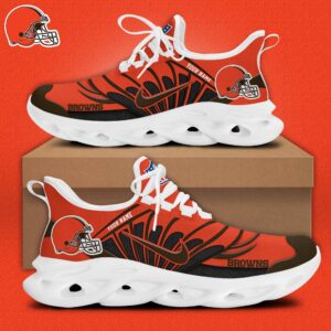 Cleveland Browns x Personalized Max Soul Sneakers Sport Shoes Special Edition