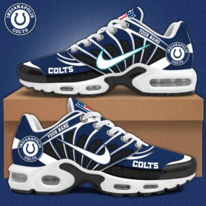 Indianapolis Colts x Personalized Air Max Plus Sneakers Sport Shoes V3 Special Edition