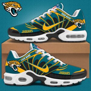 Jacksonville Jaguars x Personalized Air Max Plus Sneakers Sport Shoes V3 Special Edition