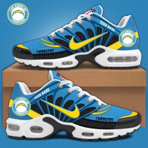 Los Angeles Chargers x Personalized Air Max Plus Sneakers Sport Shoes V3 Special Edition