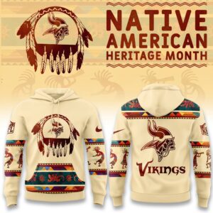 Minnesota Vikings x America Native Heritage V1 Unisex Hoodie