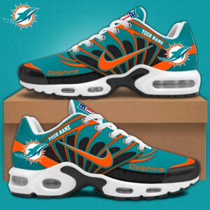 Miami Dolphins x Personalized Air Max Plus Sneakers Sport Shoes V3 Special Edition