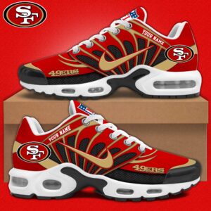 San Francisco 49ers x Personalized Air Max Plus Sneakers Sport Shoes V3 Special Edition