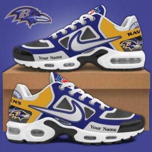 Baltimore Ravens x Personalized Air Max Plus Sneakers Sport Shoes Special Edition