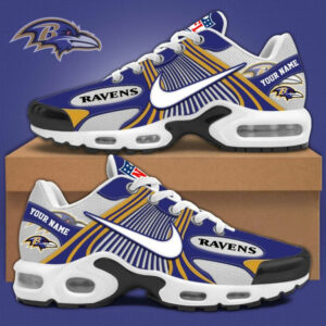 Baltimore Ravens x Personalized Air Max Plus Sneakers Sport Shoes V2 Special Edition