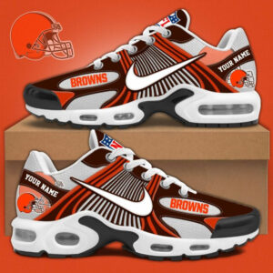 Cleveland Browns x Personalized Air Max Plus Sneakers Sport Shoes V2 Special Edition