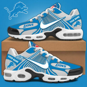 Detroit Lions x Personalized Air Max Plus Sneakers Sport Shoes V2 Special Edition