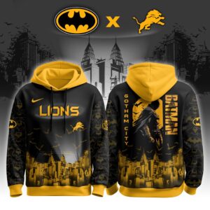 Detroit Lions x Batman DC Unisex Hoodie