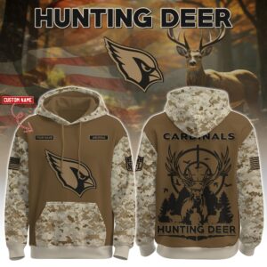 Arizona Cardinals x Deer Hunter Personalized Custom Unisex Hoodie