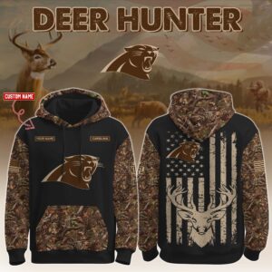 Carolina Panthers x Deer Hunter Ver 2 Personalized Custom Unisex Hoodie