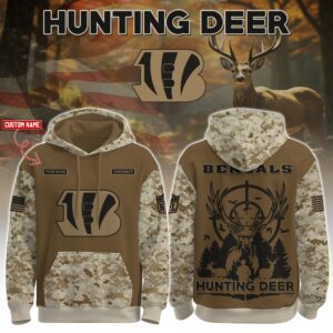 Cincinnati Bengals x Deer Hunter Personalized Custom Unisex Hoodie