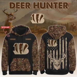 Cincinnati Bengals x Deer Hunter Ver 2 Personalized Custom Unisex Hoodie