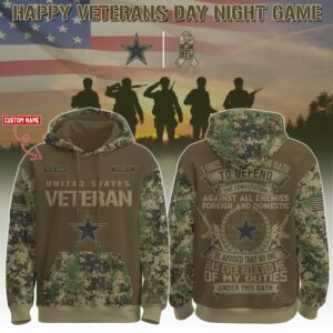 Dallas Cowboys x US Veterans Salute Vers 2 Personalized Custom Unisex Hoodie