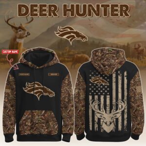 Denver Broncos x Deer Hunter Ver 2 Personalized Custom Unisex Hoodie