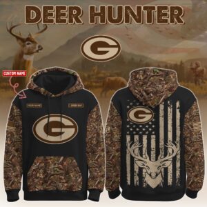 Green Bay Packers x Deer Hunter Ver 2 Personalized Custom Unisex Hoodie