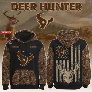 Houston Texans x Deer Hunter Ver 2 Personalized Custom Unisex Hoodie