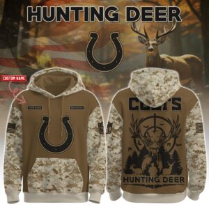 Indianapolis Colts x Deer Hunter Personalized Custom Unisex Hoodie