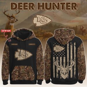 Kansas City Chiefs x Deer Hunter Ver 2 Personalized Custom Unisex Hoodie