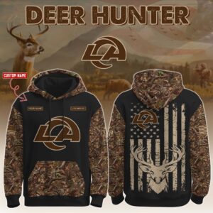 Los Angeles Rams x Deer Hunter Ver 2 Personalized Custom Unisex Hoodie