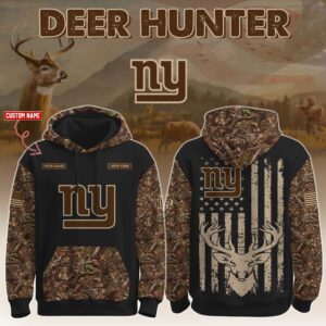 New York Giants x Deer Hunter Ver 2 Personalized Custom Unisex Hoodie