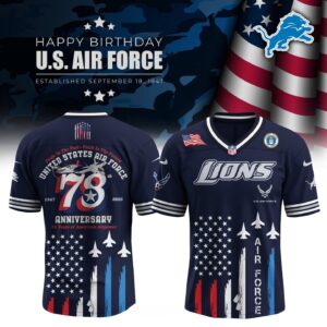Detroit Lions x US Air Force Birthday Special Edition NFL Jersey