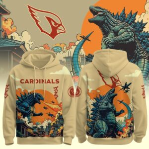Arizona Cardinals x Godzilla Kaiju Special Edition Unisex Hoodie